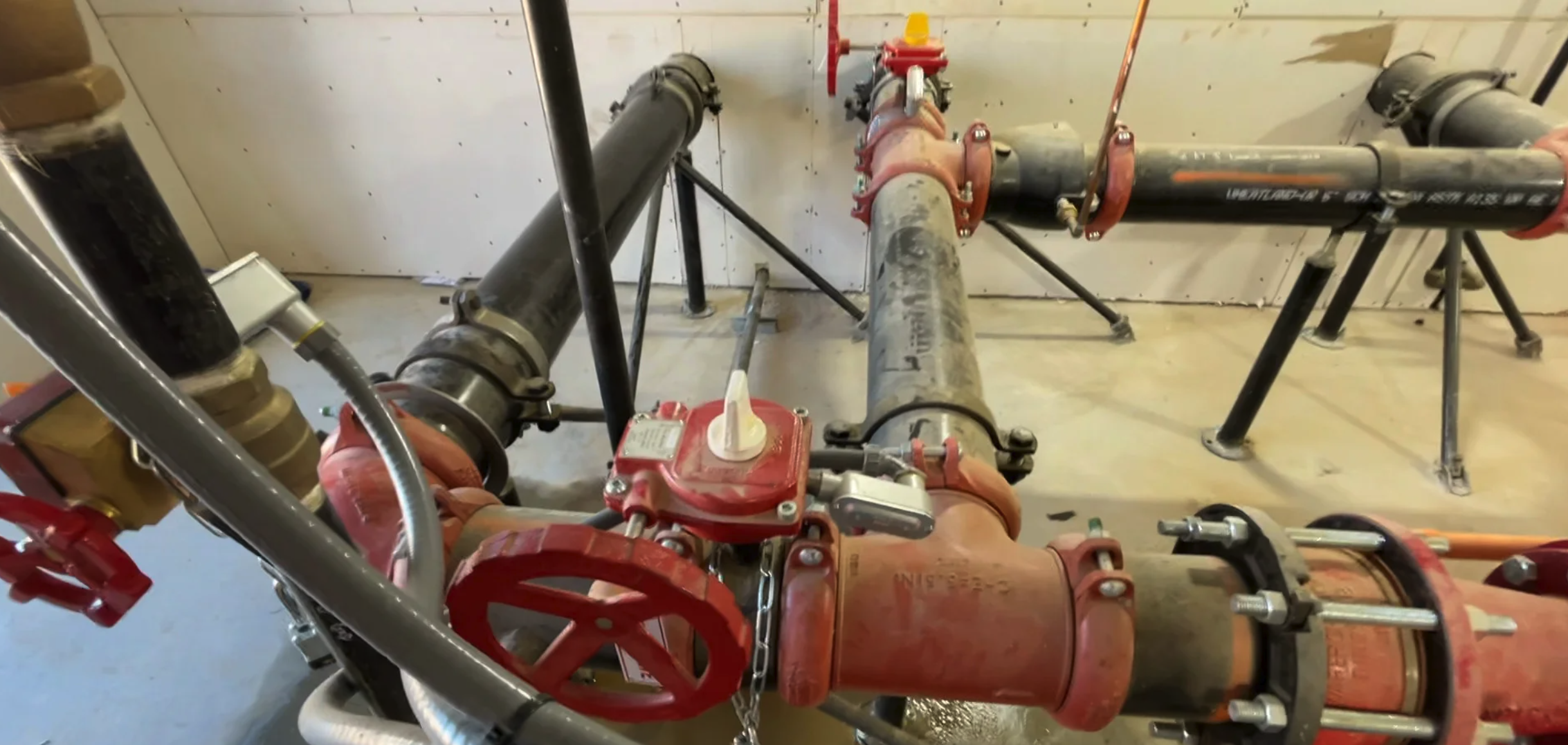 Fire pump room layout